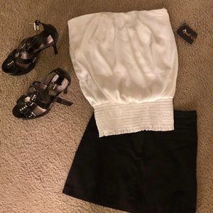 NWT brand new strapless top silky looking.